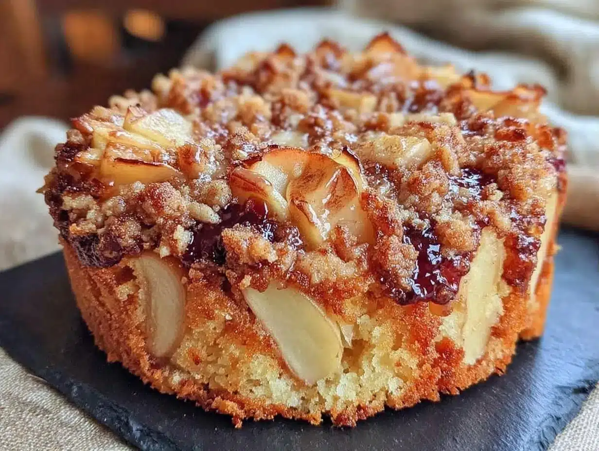 Herbstlicher Apfel-Zimt Blechkuchen mit Streuseln: 5 Schritte 4 Apfel-Zimt Blechkuchen mit Streuseln preparation steps