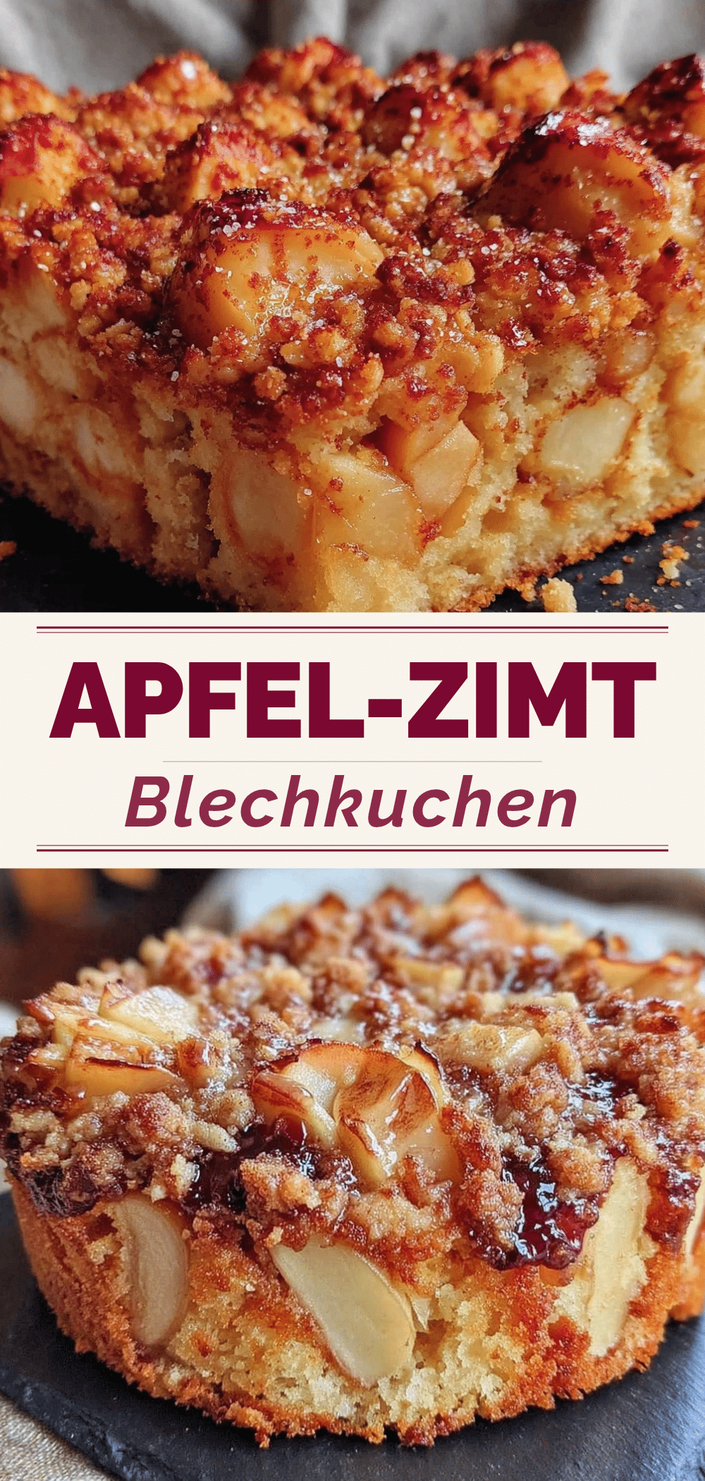 Herbstlicher Apfel-Zimt Blechkuchen mit Streuseln: 5 Schritte 5 Apfel-Zimt Blechkuchen mit Streuseln recipe