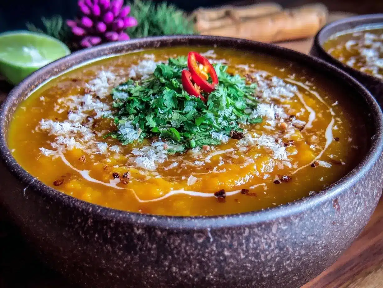 Cremige Erntedank Kürbissuppe: Perfektes Rezept für Gäste 4 Cremige Erntedank Kürbissuppe preparation steps
