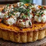 Cremige Kürbis-Tarte mit Ziegenkäse - featured image