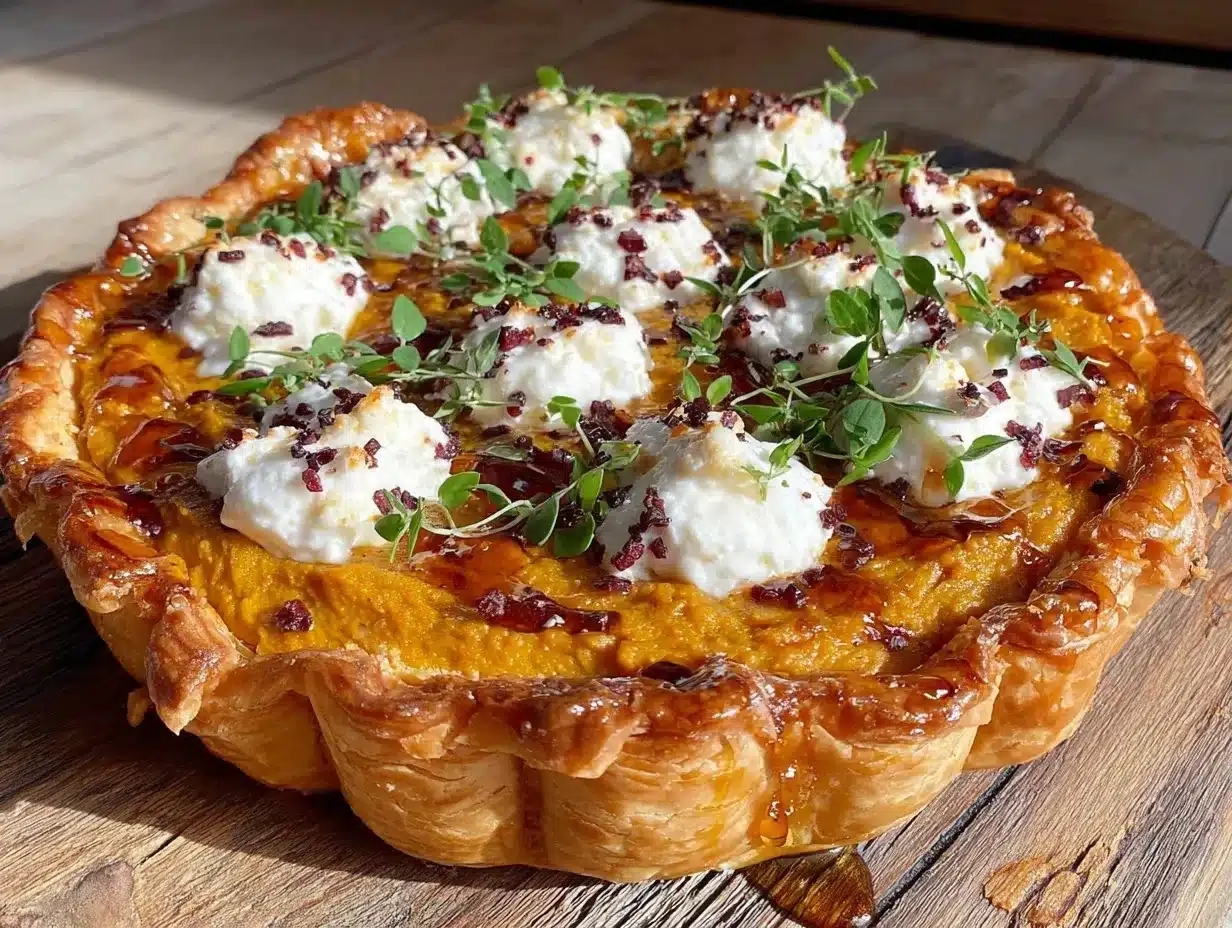 Cremige Kürbis-Tarte mit Ziegenkäse: 5 Schritte zur perfekten Erntedank-Tarte 4 Cremige Kürbis-Tarte mit Ziegenkäse preparation steps