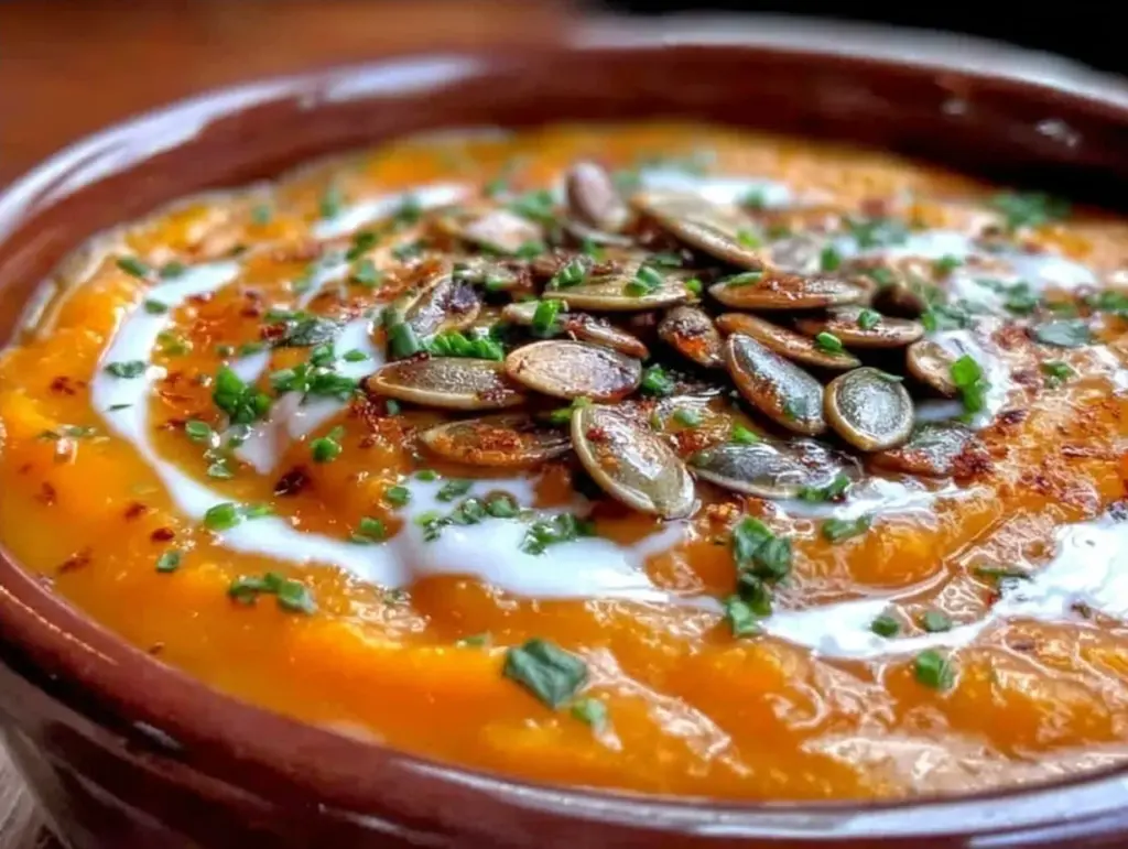 cremige Kürbissuppe - featured image