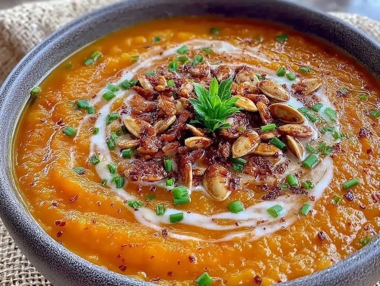 Cremige Low-Carb Kürbissuppe: Die 5-Sterne Herbst-Komfortmahlzeit 4 cremige Low-Carb Kürbissuppe preparation steps
