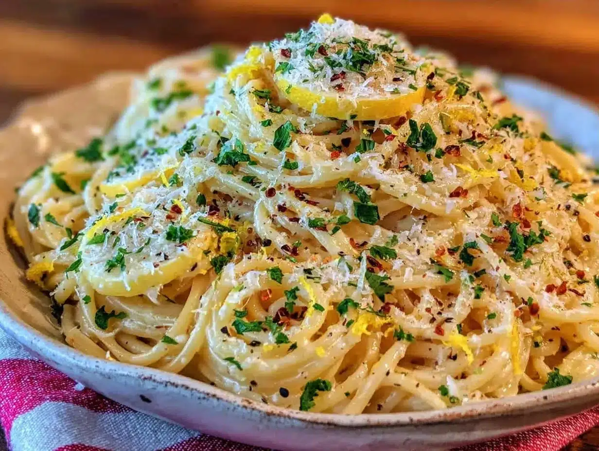 Cremige Pasta al Limone: 5 Min. Traum für Gäste 1 Cremige Pasta al Limone preparation steps