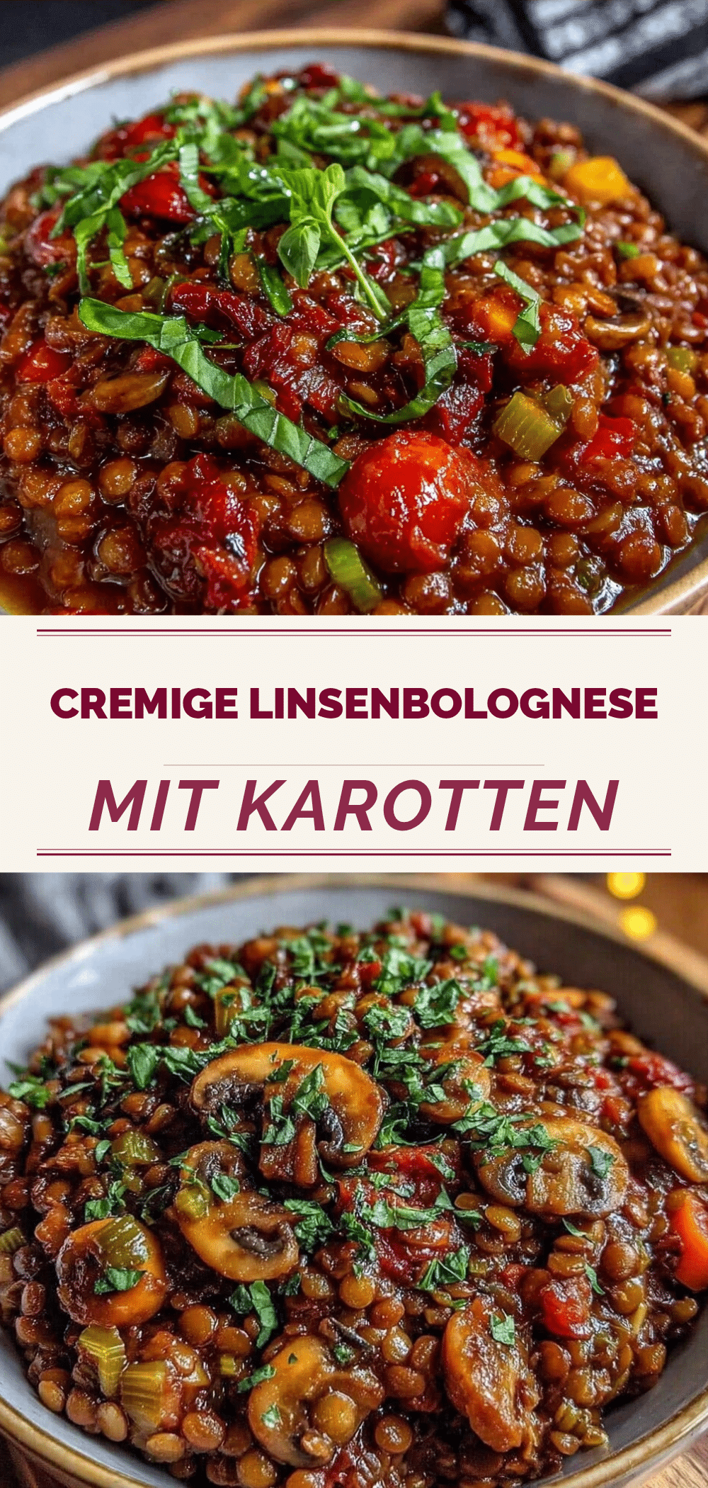 Cremige Vegane Linsenbolognese: Perfektes Festtagsessen 5 Cremige Vegane Linsenbolognese recipe