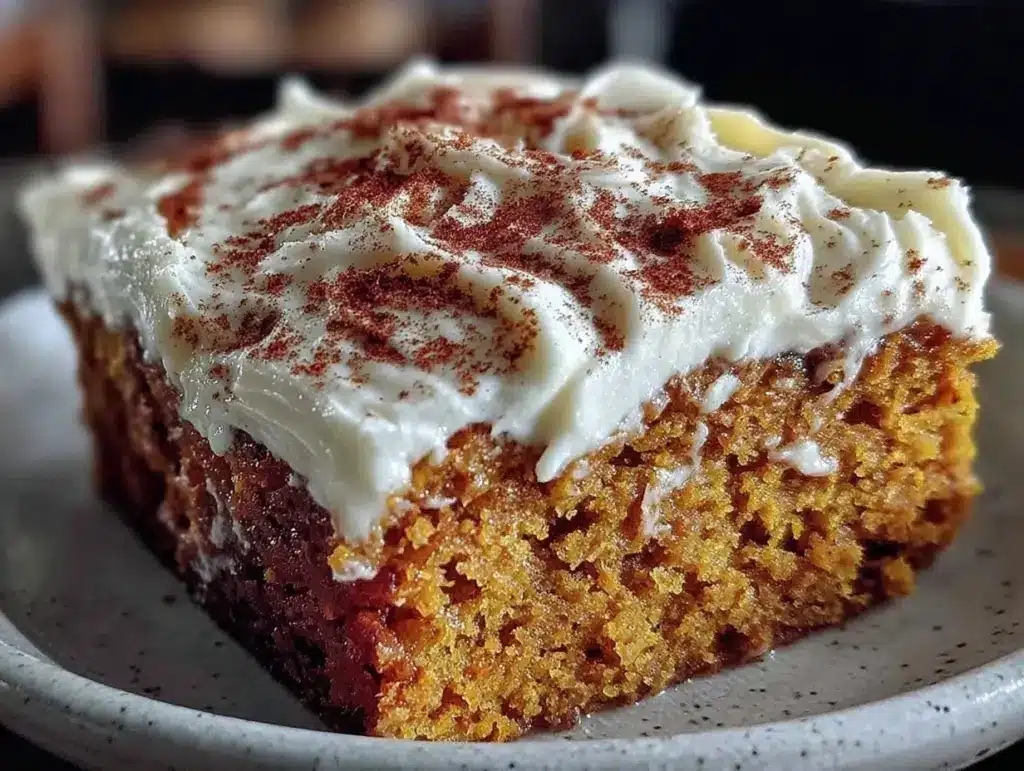 Cremiger Kürbiskuchen mit Zimt und Frischkäse-Frosting - featured image