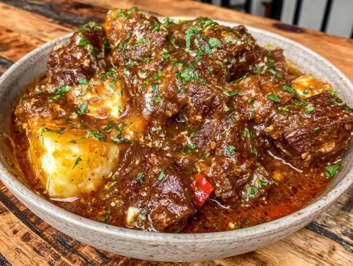 Cremiges Gulasch nach Omas Rezept: 5 Schritte für Gäste 4 cremiges Gulasch nach Omas Rezept preparation steps