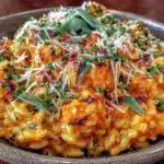 Cremiges Kürbis-Risotto mit Salbei - featured image