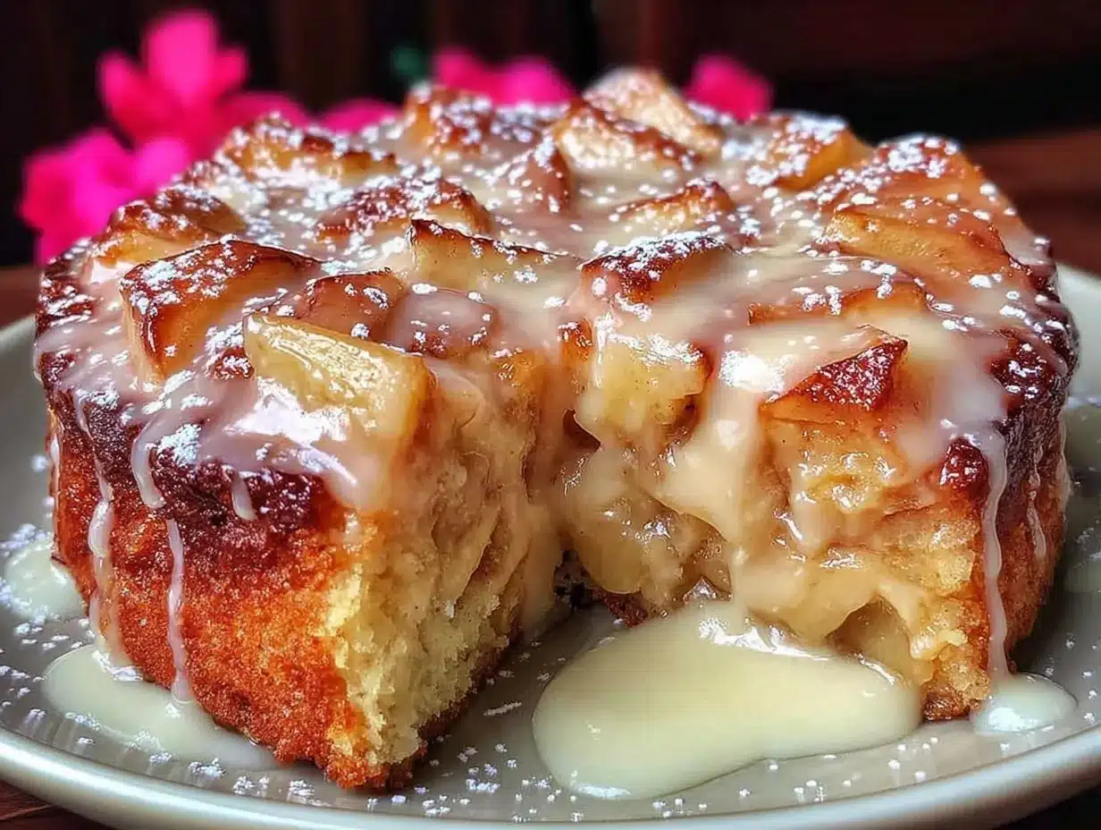 Gedeckter Apfelkuchen mit Vanillecreme: 5 Schritte zum Traum 4 gedeckter Apfelkuchen mit Vanillecreme preparation steps