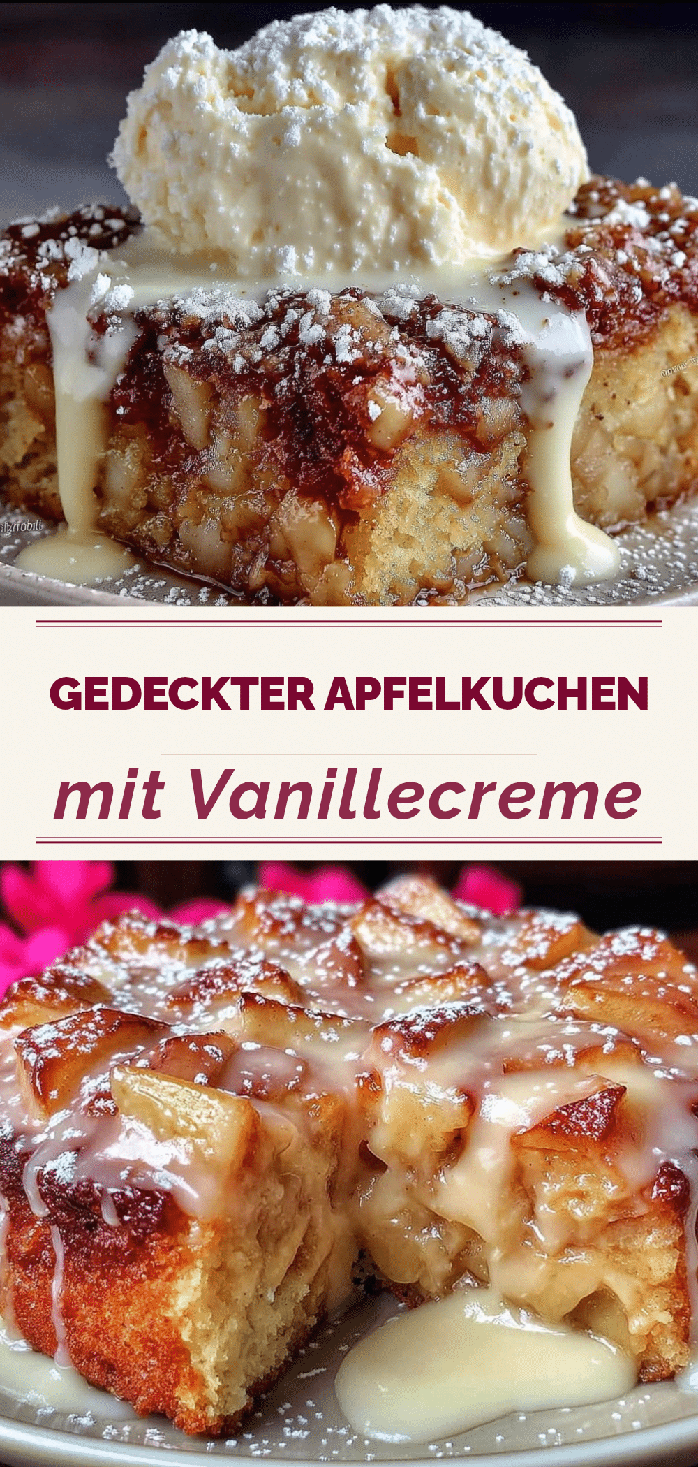 Gedeckter Apfelkuchen mit Vanillecreme: 5 Schritte zum Traum 5 gedeckter Apfelkuchen mit Vanillecreme recipe