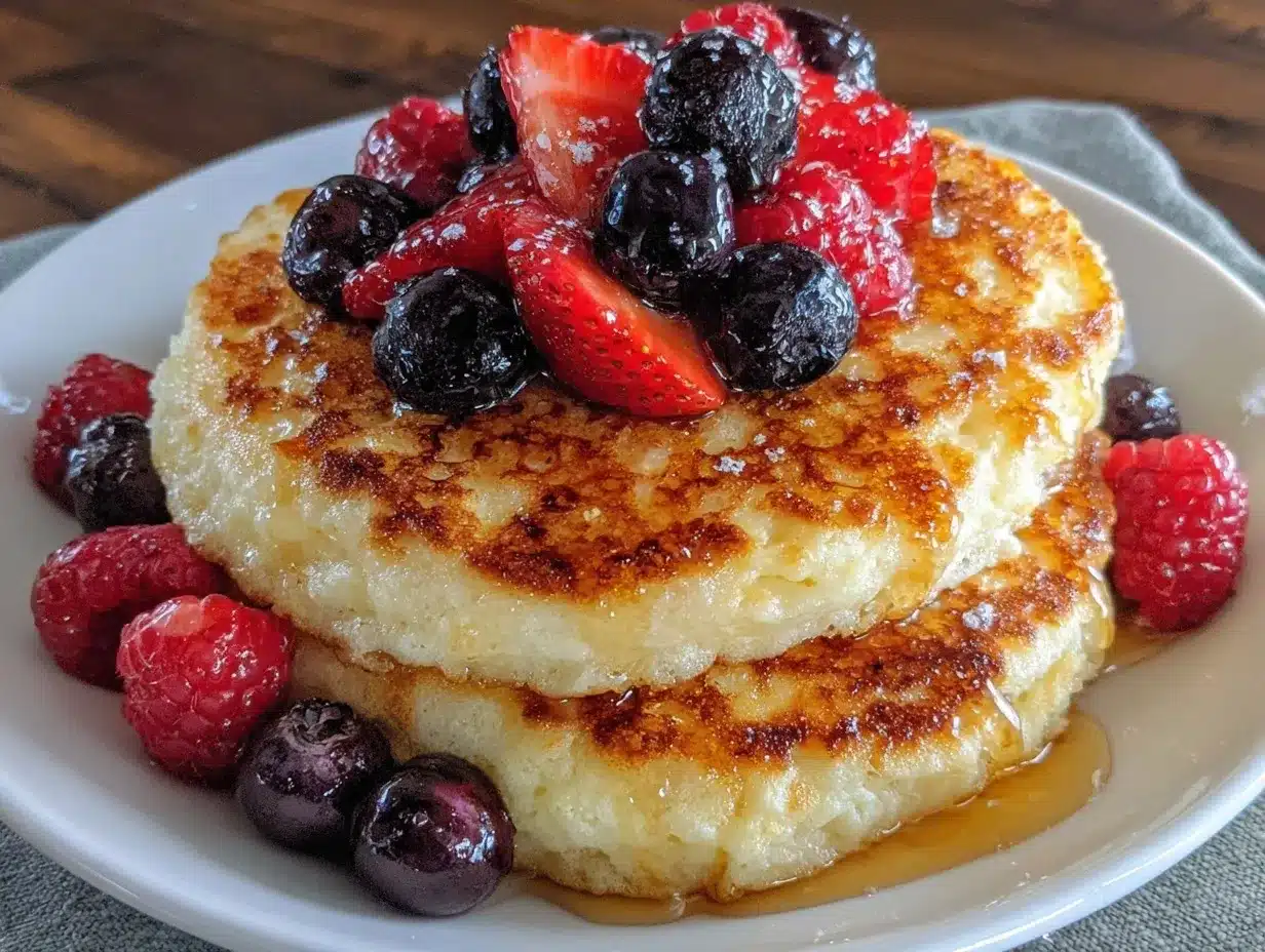 High-Protein Quark-Pfannkuchen: 5 Best cremige Beeren-Frühstücksidee 4 High-Protein Quark-Pfannkuchen preparation steps