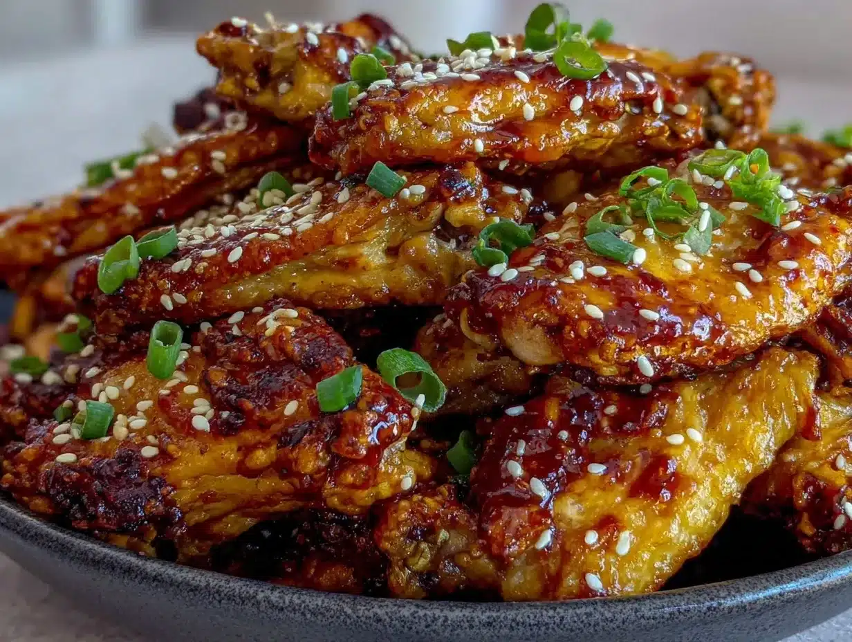 Honig-Knoblauch Wings: Knusprig in 20 Min. 4 Honig-Knoblauch Wings preparation steps