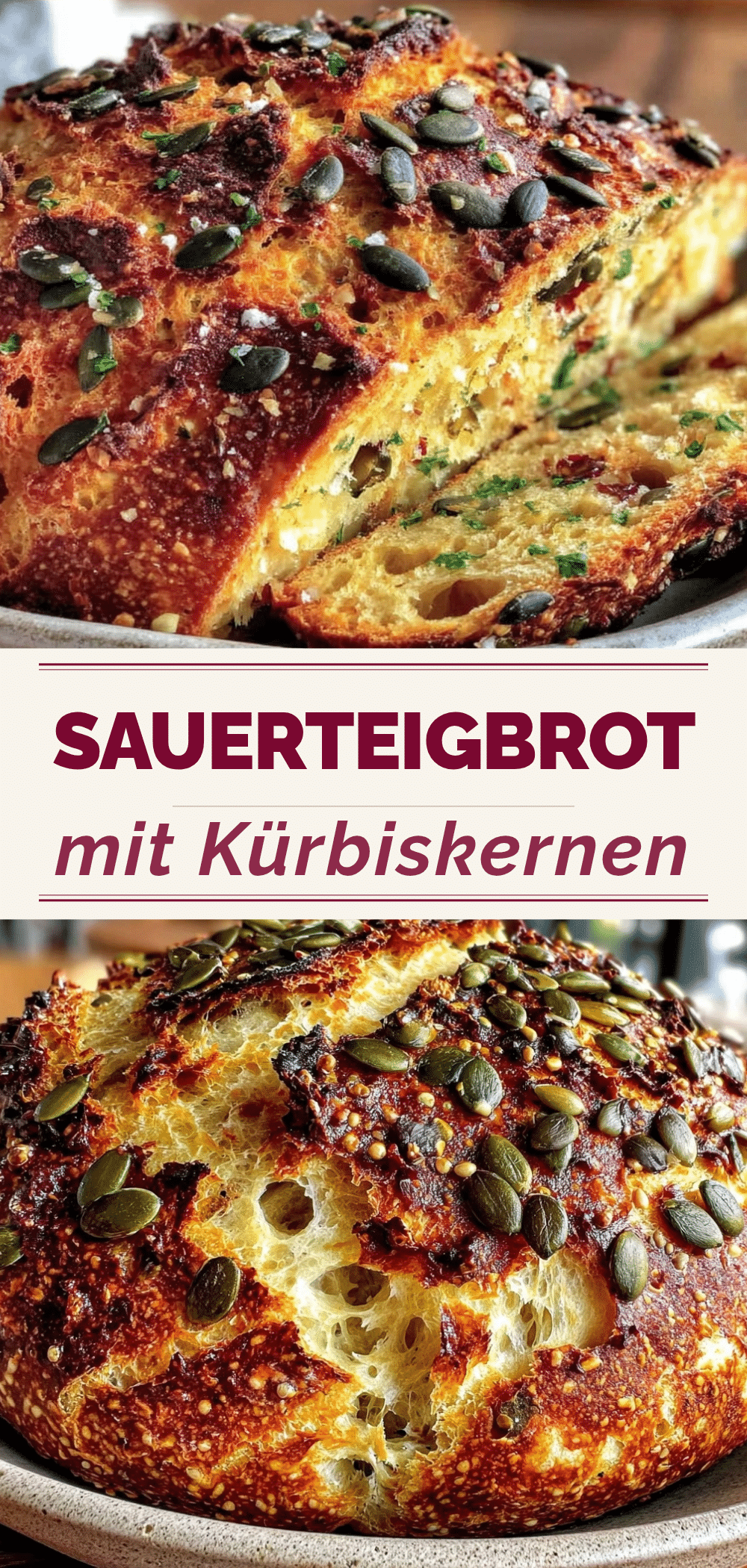 Knuspriges Sauerteigbrot: Bestes Abendessen Rezept 5 knuspriges Sauerteigbrot mit Kürbiskernen recipe