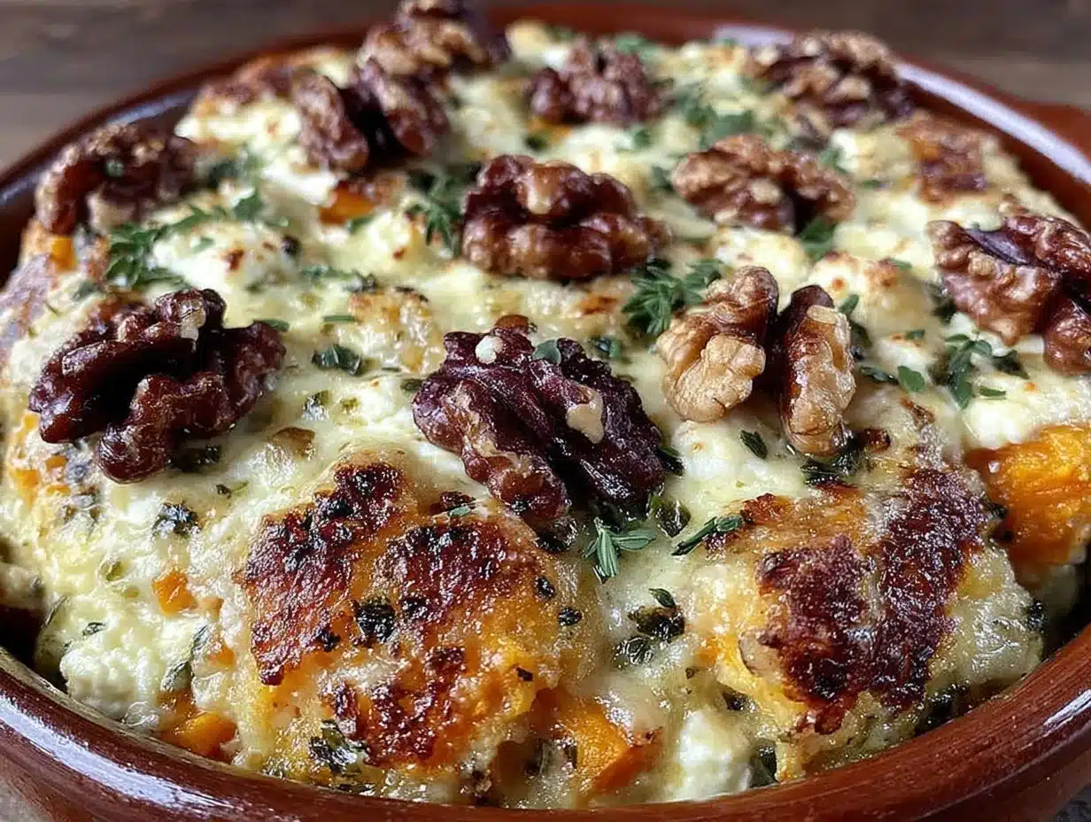 Cremiger Kürbis-Auflauf mit Feta: 5 Schritte zum perfekten Party-Gericht 4 Kürbis-Auflauf mit Feta preparation steps