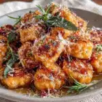 Kürbis-Gnocchi mit brauner Butter & Salbei - featured image