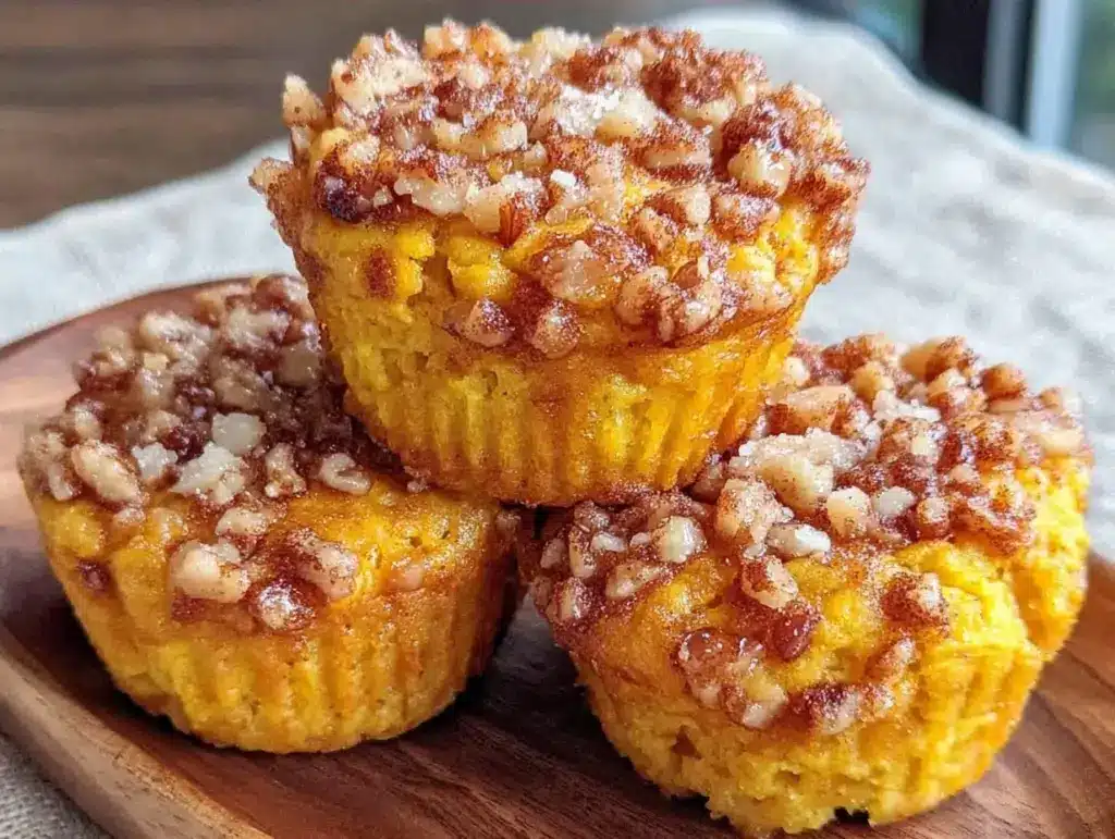Kürbis-Muffins mit Zimt-Walnuss-Kruste - featured image