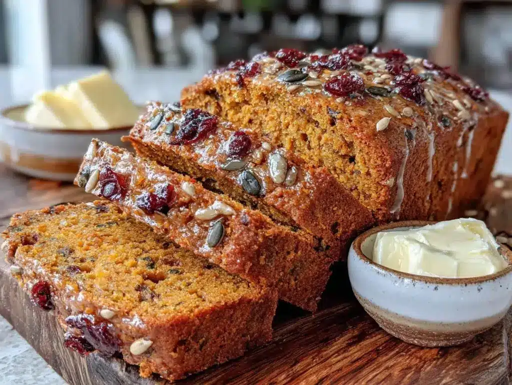 Kürbisbrot mit Kernen - featured image