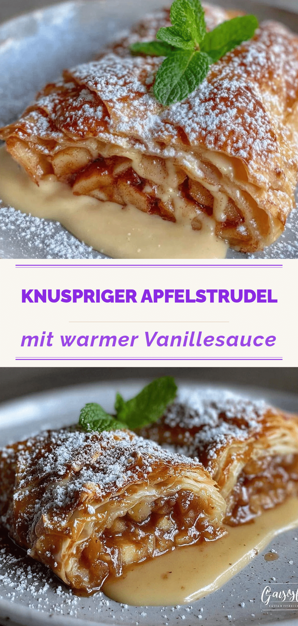 Oktoberfest Apfelstrudel: Festliches Dessert mit Vanillesauce 5 Oktoberfest Apfelstrudel recipe