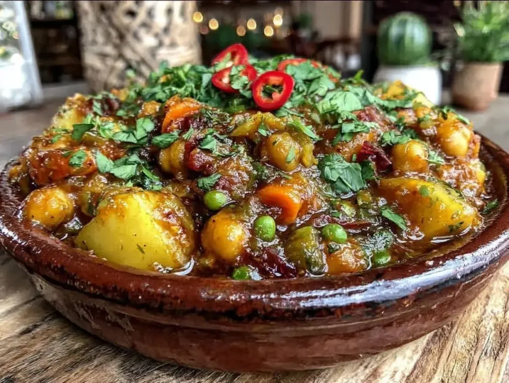 preiswerte Kichererbsen-Gemüsepfanne mit Curry - featured image