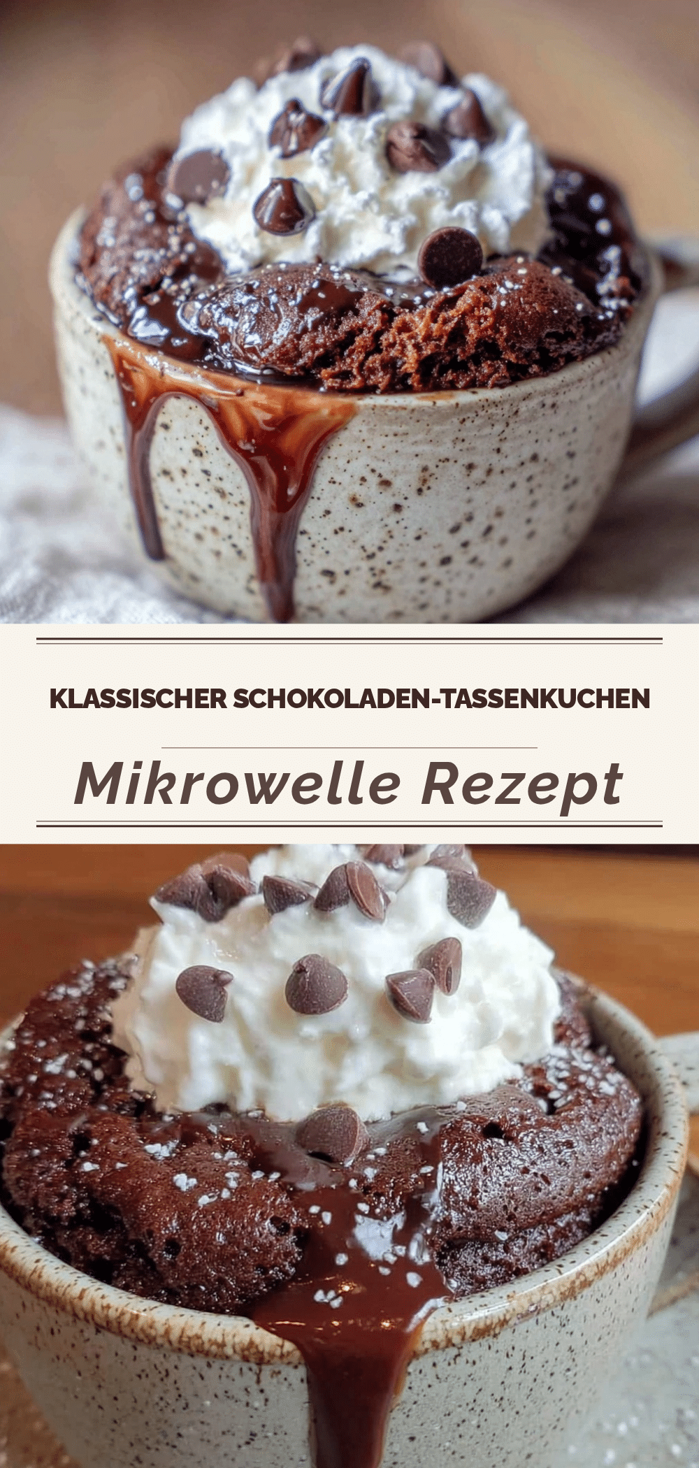 Schokoladen-Tassenkuchen: 2 Min. perfektes Dessert 5 Schokoladen-Tassenkuchen recipe