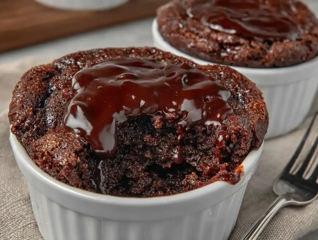Schokoladenkuchen für zwei: Perfekt & Reichhaltig 4 Schokoladenkuchen für zwei preparation steps