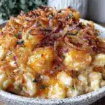 Schwäbische Käsespätzle mit Röstzwiebeln - featured image