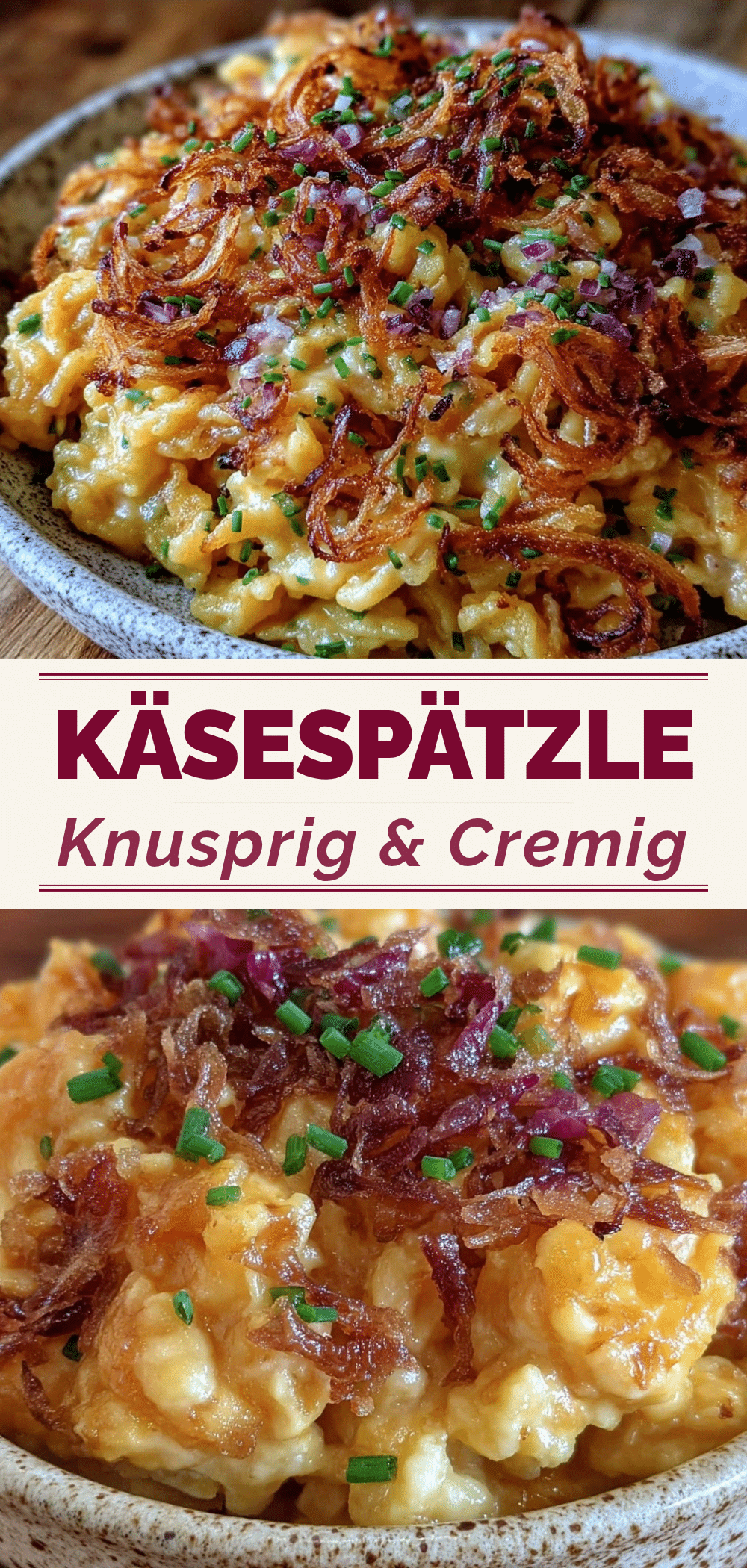Schwäbische Käsespätzle: 5 Sterne Rezept für Gäste 5 Schwäbische Käsespätzle recipe