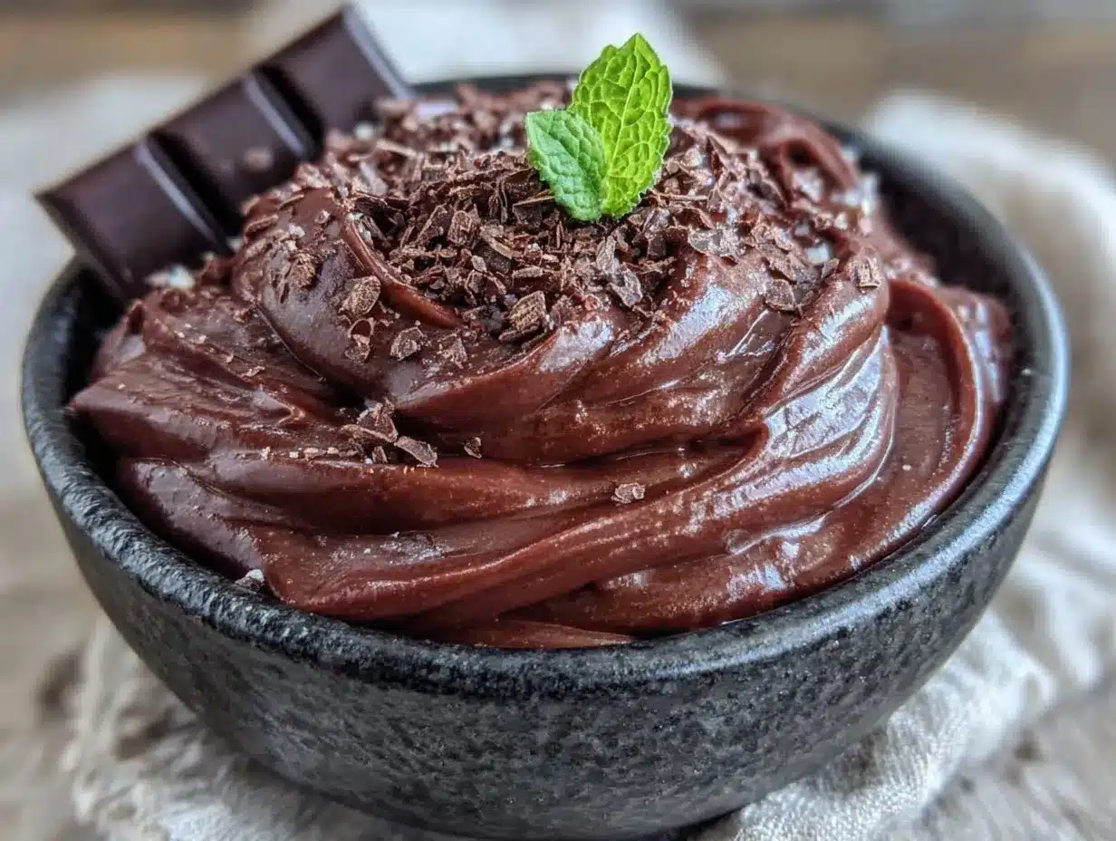 Cremige Vegane Schokoladen-Avocado-Mousse – 5 Min. Dessert 4 vegane Schokoladen-Avocado-Mousse preparation steps