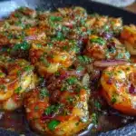 Würzige Chili Knoblauch Garnelen Pfanne - featured image