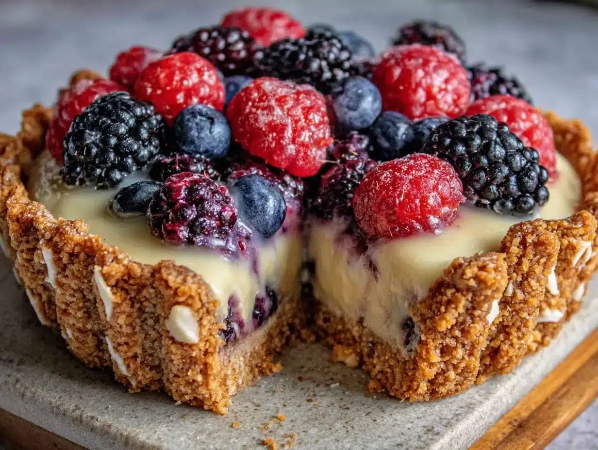 Zitronen-Beeren Tarte mit Mandelboden: 5 Tipps für Gäste 4 Zitronen-Beeren Tarte mit Mandelboden preparation steps