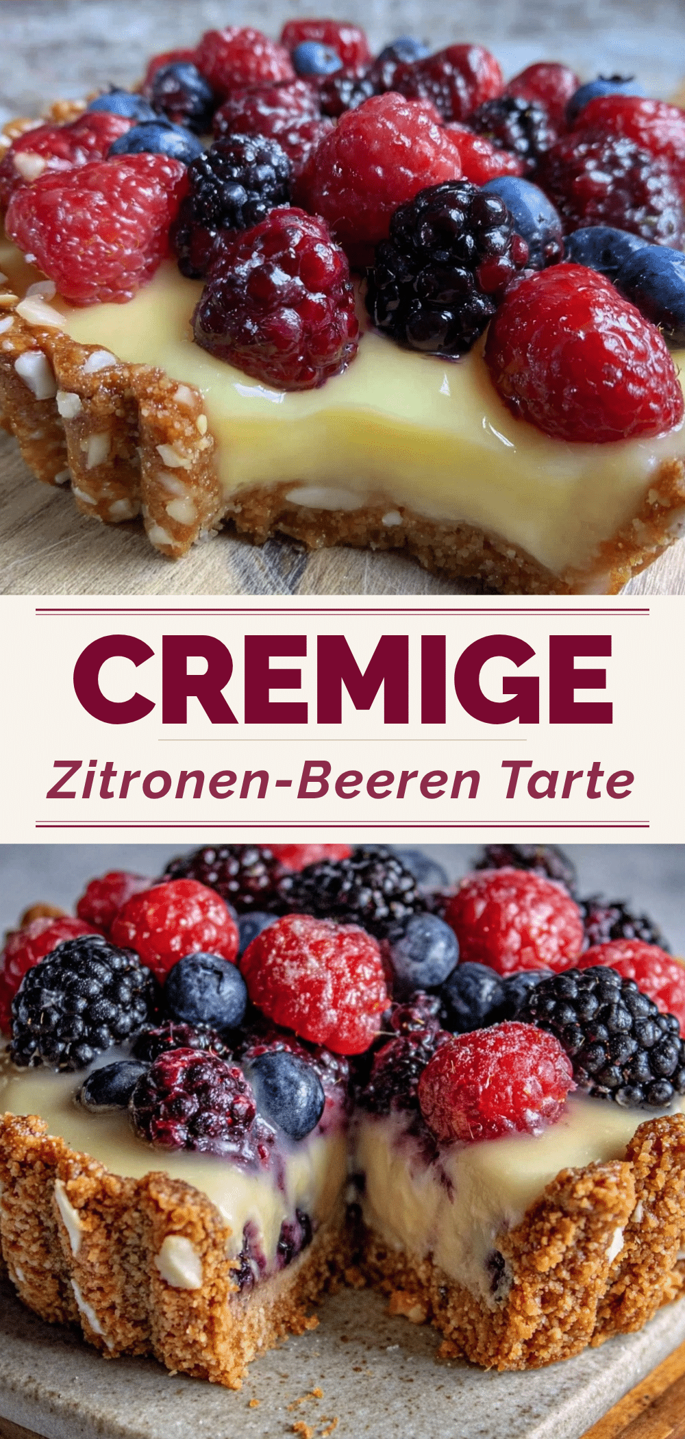 Zitronen-Beeren Tarte mit Mandelboden: 5 Tipps für Gäste 5 Zitronen-Beeren Tarte mit Mandelboden recipe