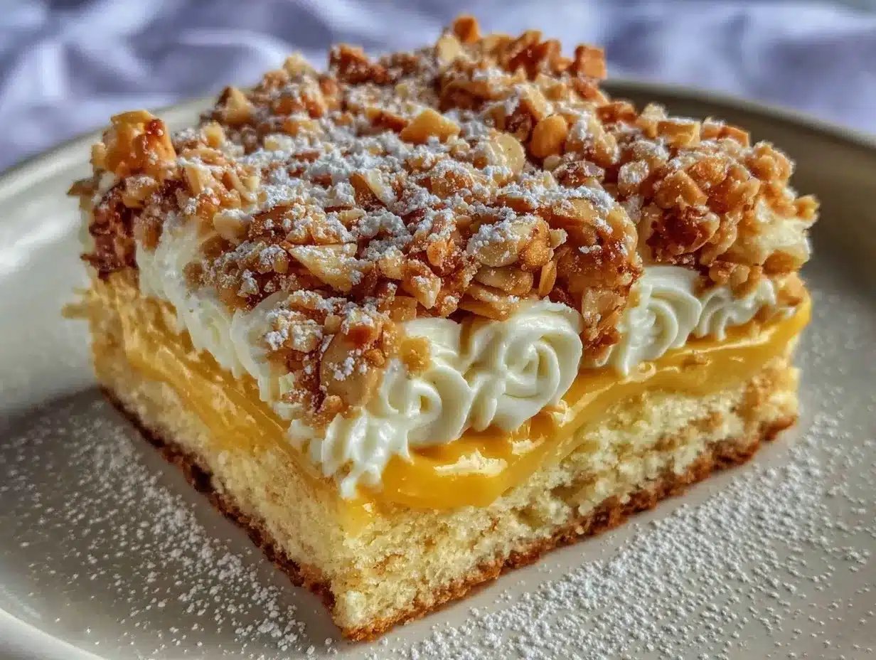 Zitronige Butterschnitte mit Mandeln: 7-Step Rezept für Gäste 4 Zitronige Butterschnitte mit Mandeln preparation steps