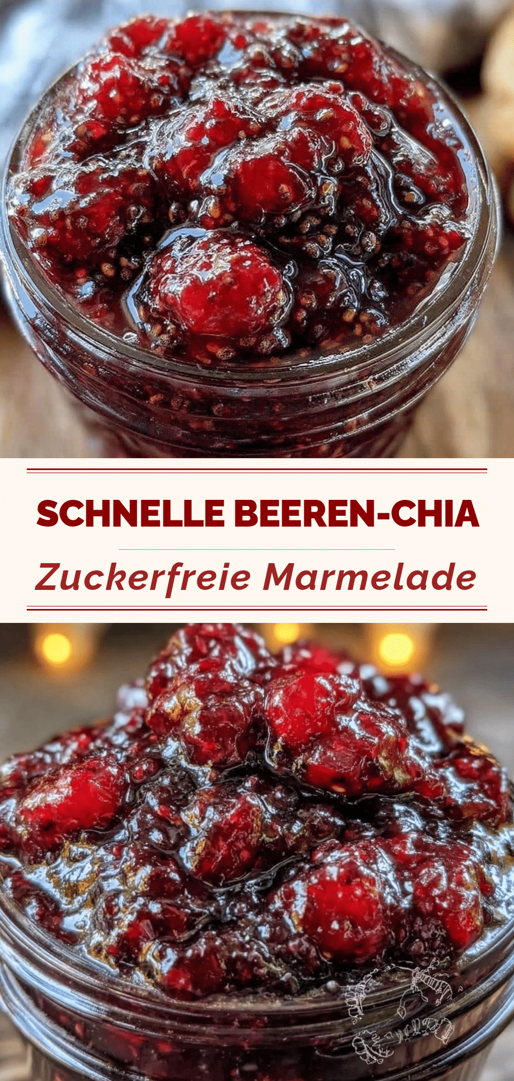 Zuckerfreie Beeren-Chia Marmelade: 5 Min. Perfekt 5 Zuckerfreie Beeren-Chia Marmelade recipe