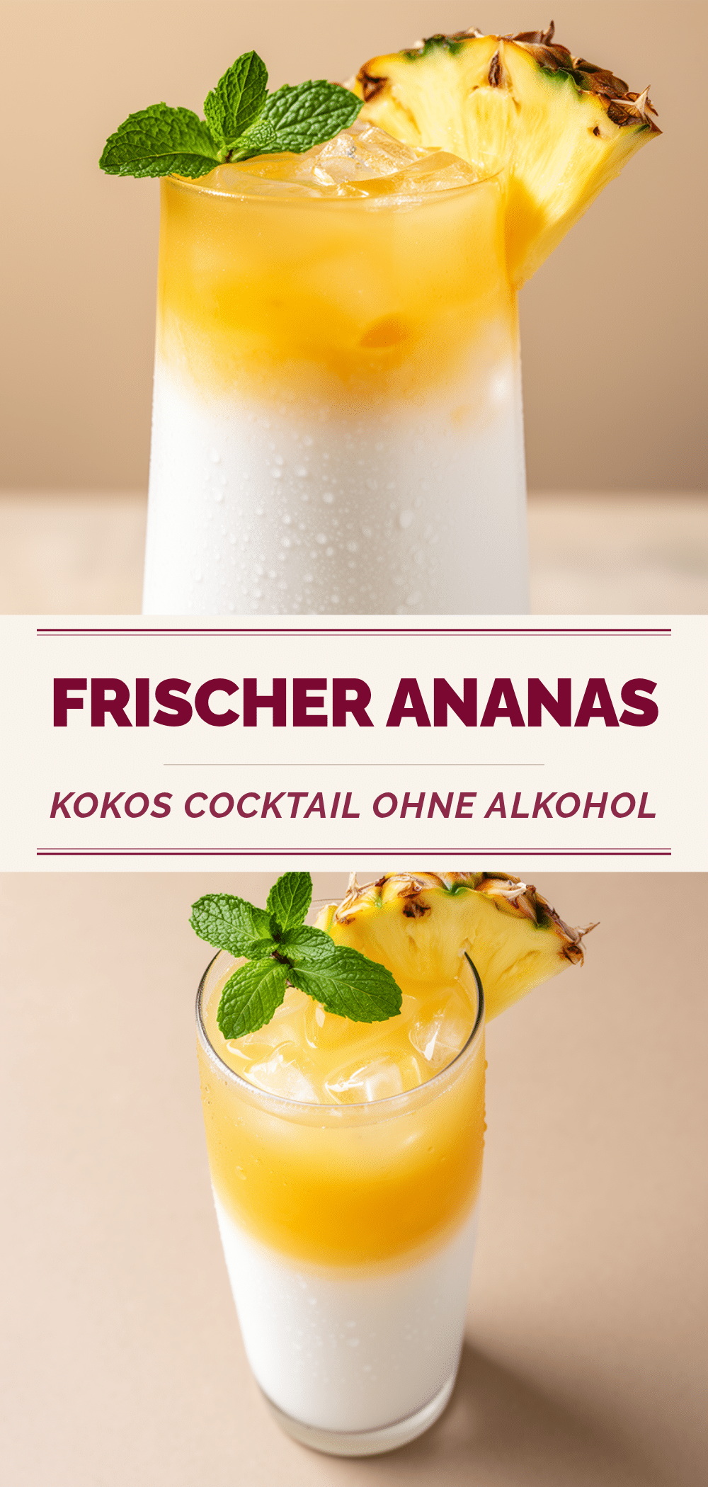 Alkoholfreier Ananas-Kokos-Cocktail in 5 Min. 5 alkoholfreier Ananas-Kokos-Cocktail recipe