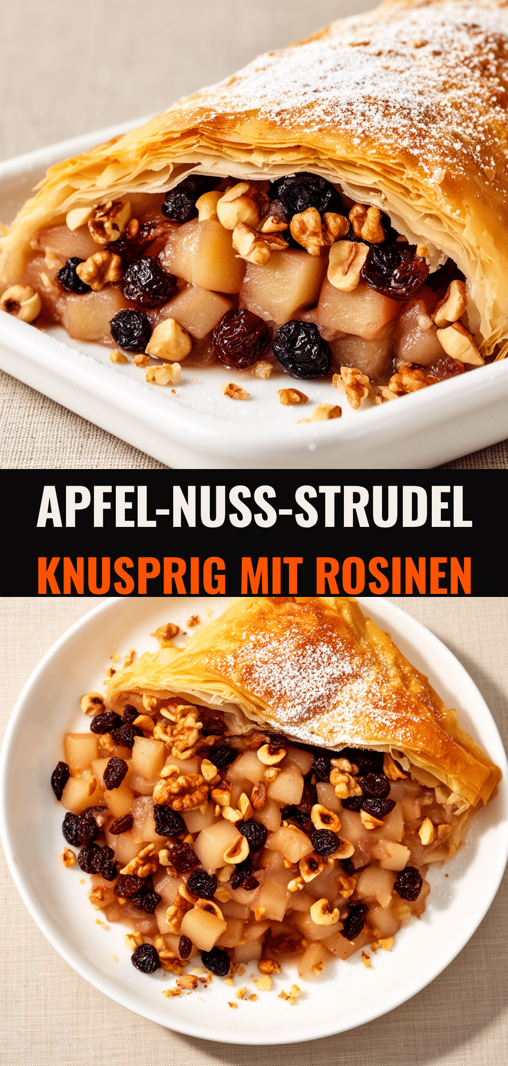 Apfel-Nuss-Strudel: 30 Min. Homemade & Knusprig 5 Apfel-Nuss-Strudel recipe