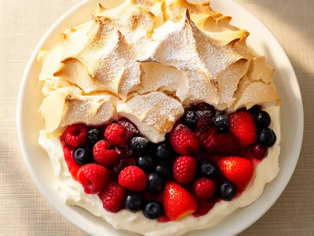 Beeren-Baiser-Torte: Einfach in 30 Min 4 Beeren-Baiser-Torte preparation steps