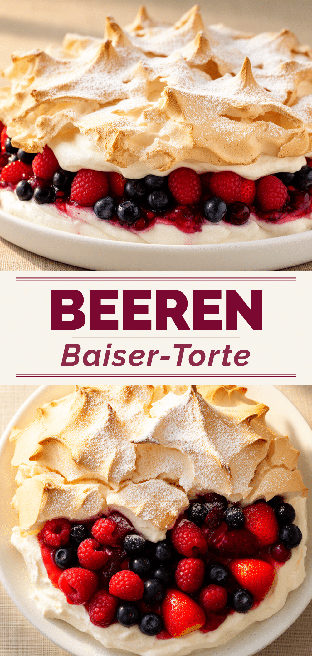 Beeren-Baiser-Torte: Einfach in 30 Min 5 Beeren-Baiser-Torte recipe