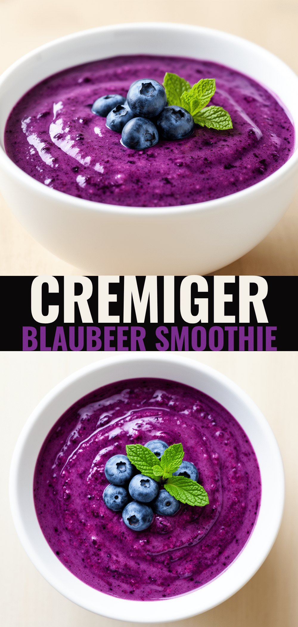 Cremiger Blaubeer-Joghurt Smoothie: 5-minútiges Frühstück 5 Blaubeer-Joghurt Smoothie recipe