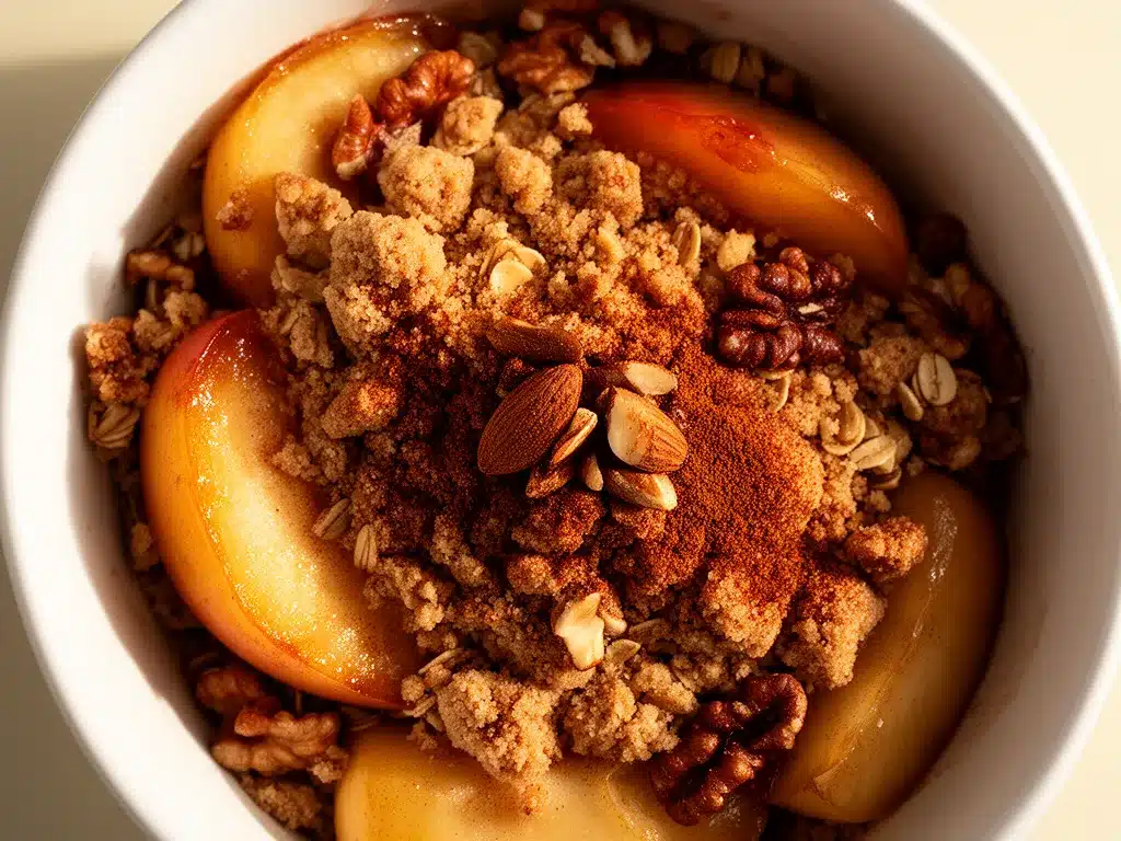 Bratapfel-Crumble: Perfektes Herbstdessert in 30 Min 4 Bratapfel-Crumble preparation steps