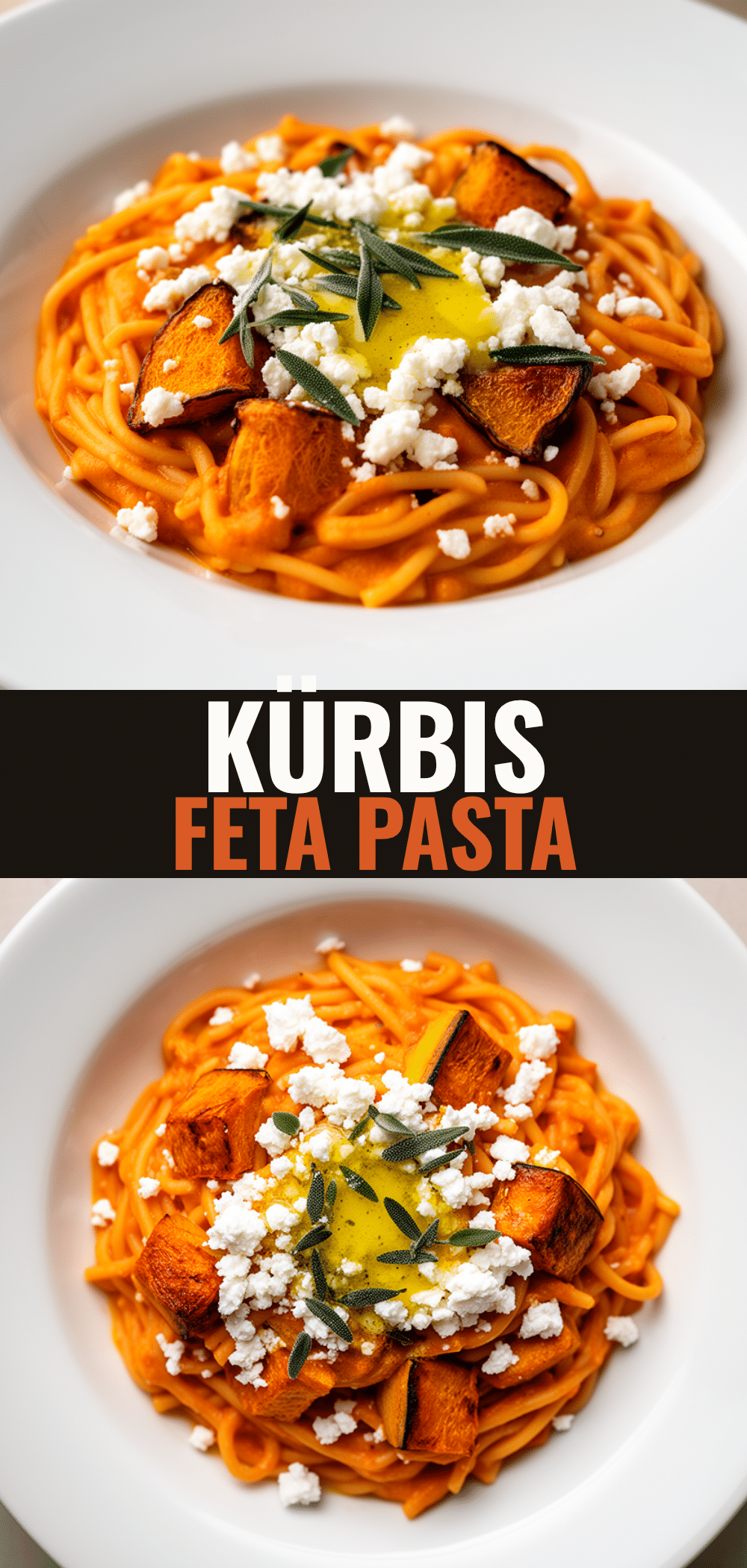 Cremige Kürbis Pasta mit Feta und Salbei: Das perfekte Rezept 5 cremige Kürbis Pasta mit Feta und Salbei recipe
