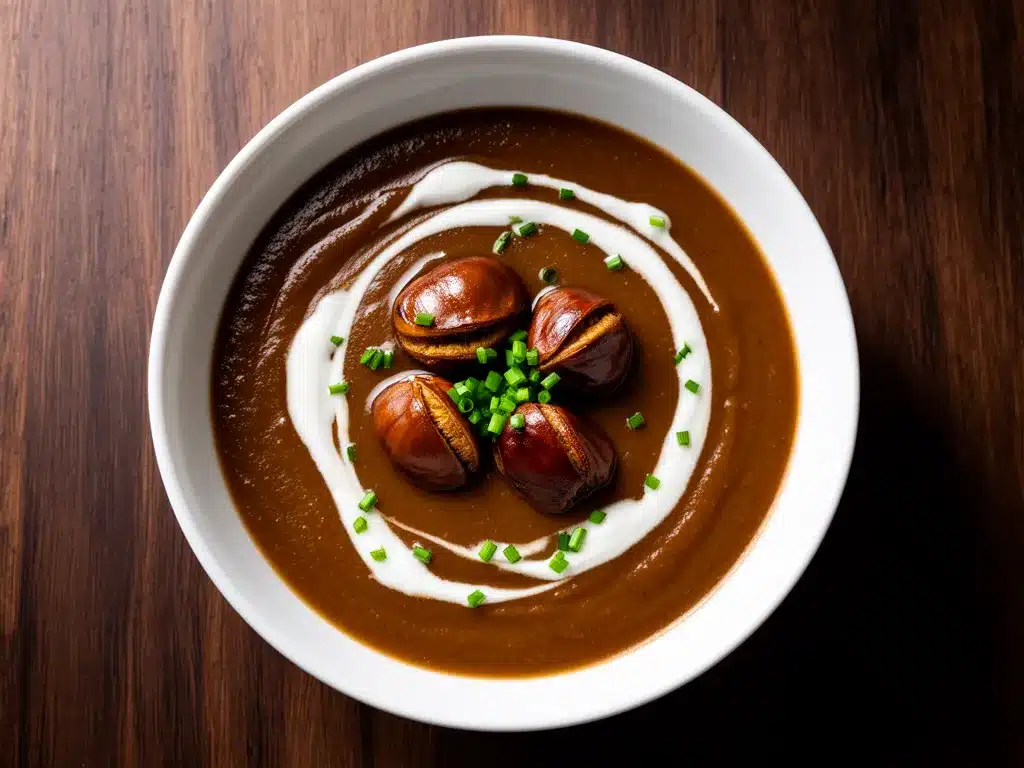 Cremige Maronensuppe: Perfektes Herbstrezept mit Sahne 4 cremige Maronensuppe preparation steps