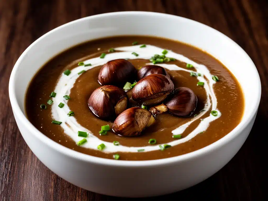 cremige Maronensuppe - featured image