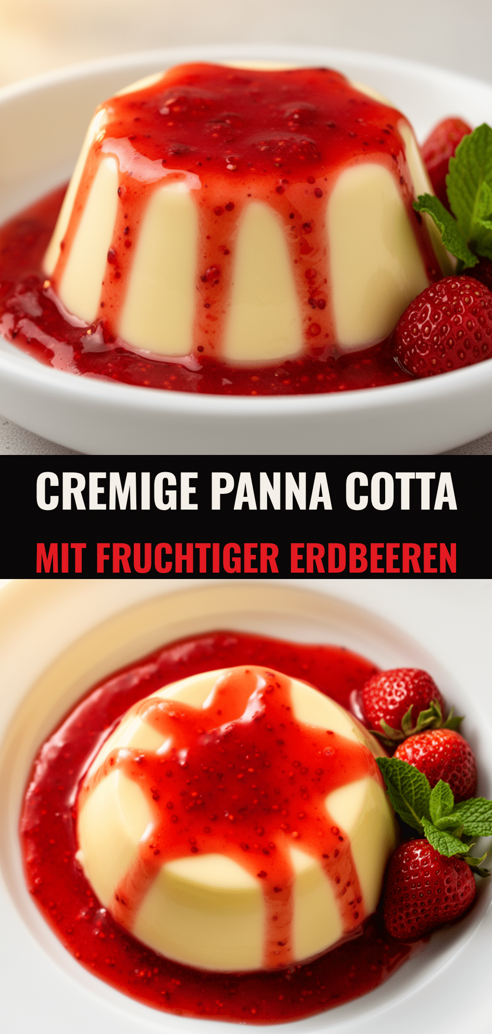 Cremige Panna Cotta mit fruchtiger Erdbeersoße: Das perfekte Rezept 5 Cremige Panna Cotta mit fruchtiger Erdbeersoße recipe