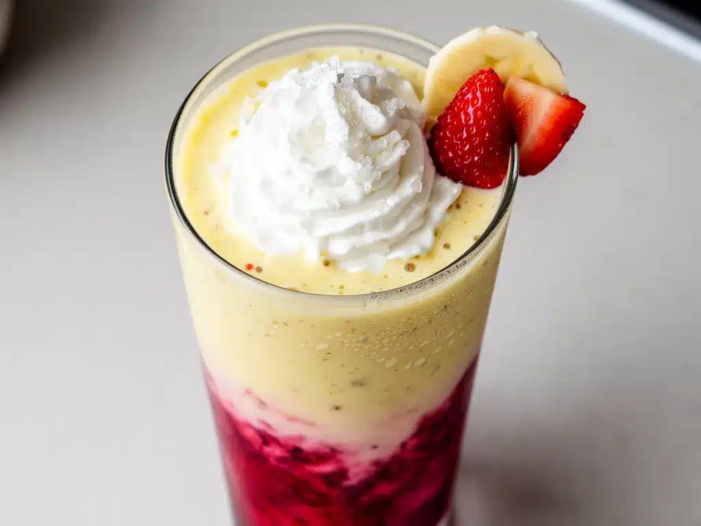 Cremiger Erdbeer-Bananen-Smoothie: Das perfekte 5-Minuten-Rezept 4 Cremiger Erdbeer-Bananen-Smoothie preparation steps