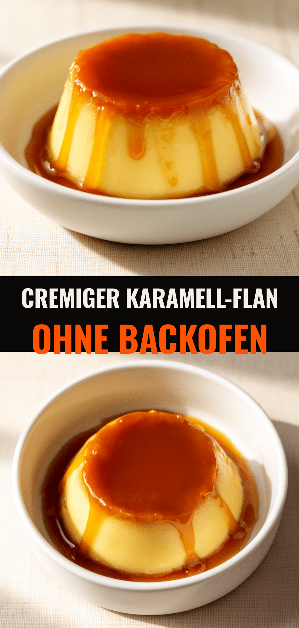 Cremiger Karamell-Flan: 15 Min ohne Ofen 5 Cremiger Karamell-Flan ohne Backofen recipe