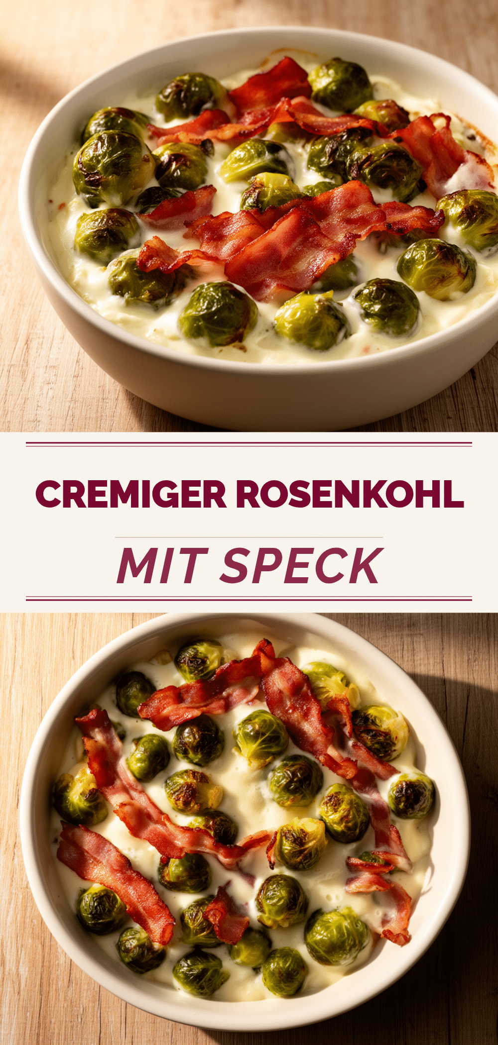 Cremiger Rosenkohl-Auflauf: 5-Schritte Rezept 5 Cremiger Rosenkohl-Auflauf recipe