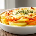 Cremiges Kürbis-Kartoffel-Gratin - featured image