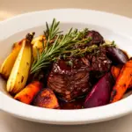 Erntedank Schmorbraten mit Wurzelgemüse - featured image