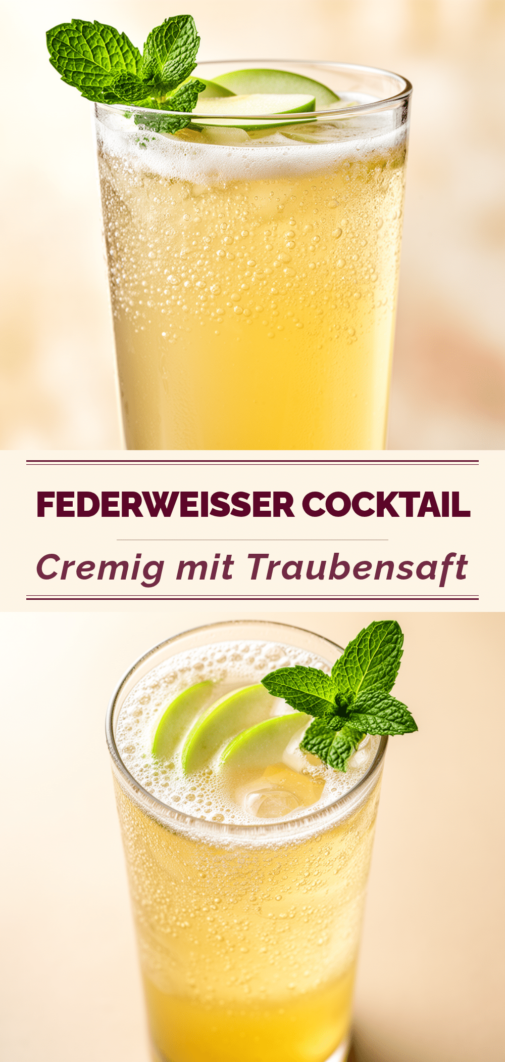 Federweißer Cocktail: 3 Einfache Sommerdrinks mit Traubensaft 5 Federweißer Cocktail recipe