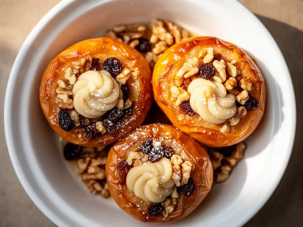 Gefüllte Bratäpfel mit Marzipan: 3 einfache Weihnachtsdesserts 4 Gefüllte Bratäpfel mit Marzipan preparation steps
